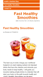 Mobile Screenshot of fasthealthysmoothies.com