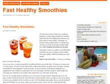 Tablet Screenshot of fasthealthysmoothies.com